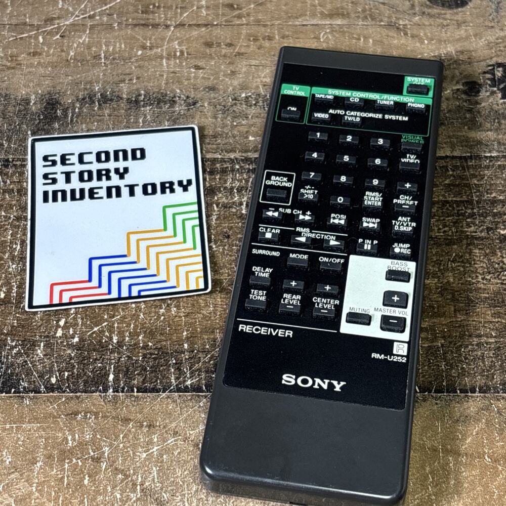 Authentic Sony RM-U252 CD / Tape Deck Player Receiver Remote Control